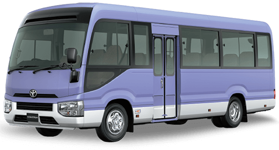 Coaster Saloon 5C Umrah group package bus