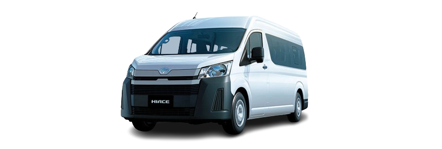 Toyota Hiace van for Umrah group transport