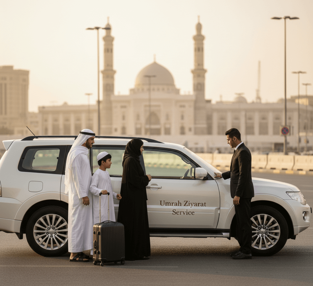 Makkah hotel pickup for a Madinah taxi transfer
