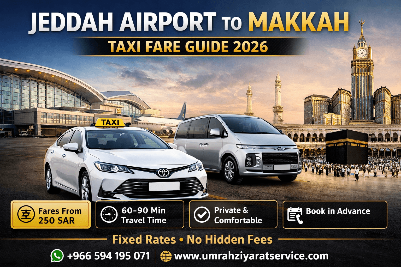 Jeddah Airport to Makkah Taxi Fare Guide